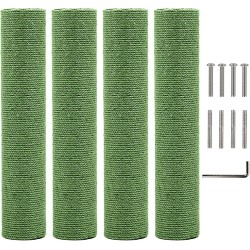 Kathson 4 Pieces Cat Scratching Post Replacement 15 Inch Natural Jute Replacement Extension Scratching Post for Cats Tree DIY Craft Refill Pole Parts Hemp Rope Scratching Climbing Perch for Indoor Kathson 4 Pieces Cat Scratching Post Replacement 15 Inch Natural Jute Replacement Extension Scratching Post for Cats Tree DIY Craft Refill Pole Parts Hemp Rope Scratching Climbing Perch for Indoor
