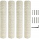 Kathson 4 Pieces Cat Scratching Post Replacement 15 Inch Natural Jute Replacement Extension Scratching Post for Cats Tree DIY Craft Refill Pole Parts Hemp Rope Scratching Climbing Perch for Indoor Kathson 4 Pieces Cat Scratching Post Replacement 15 Inch Natural Jute Replacement Extension Scratching Post for Cats Tree DIY Craft Refill Pole Parts Hemp Rope Scratching Climbing Perch for Indoor