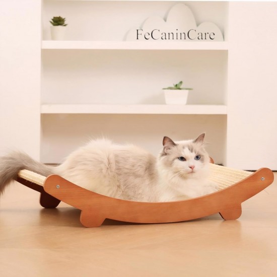 Katzenkratzbett, Buchenholz, Katzenhängematte, Kratzunterlage für den Innenbereich, langlebiger Kratzbaum, Möbelschutz für Katzen zum Krallen und Spielen Katzenkratzbett, Buchenholz, Katzenhängematte, Kratzunterlage für den Innenbereich, langlebiger Kratzbaum, Möbelschutz für Katzen zum Krallen und Spielen