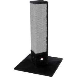 Kerbl 4-Corner Scratching Post with 3 Side Sisal Mat, Black Kerbl 4-Corner Scratching Post with 3 Side Sisal Mat, Black