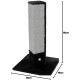 Kerbl 4-Corner Scratching Post with 3 Side Sisal Mat, Black