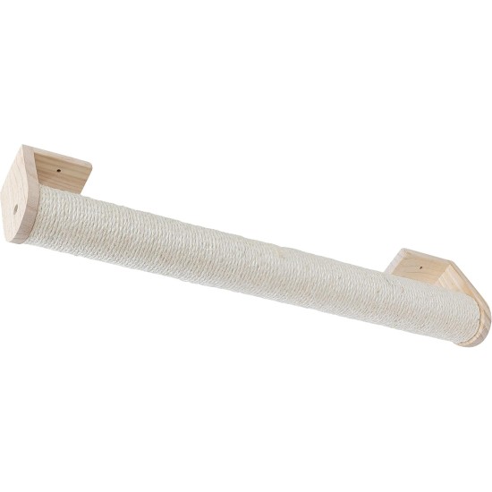 Kerbl 84451 Scratching Post (Colour White, L x W x H 77 x 9 x 15 cm, Max. Load 6 kg, for Wall Mounting) Kerbl 84451 Scratching Post (Colour White, L x W x H 77 x 9 x 15 cm, Max. Load 6 kg, for Wall Mounting)