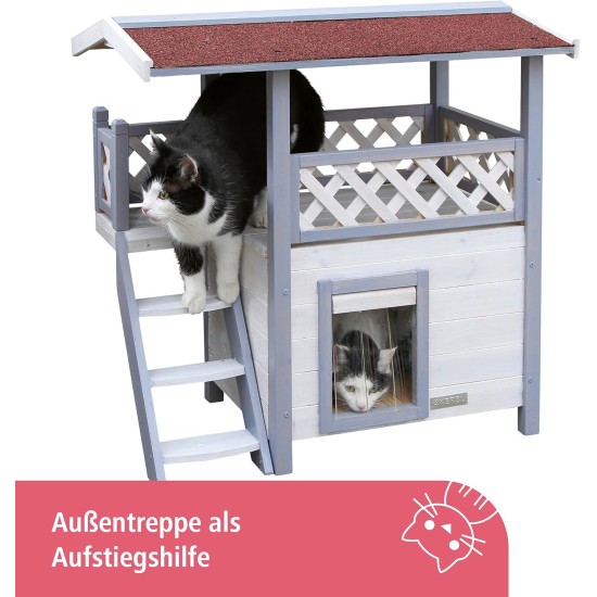 Kerbl Cat House Lodge Ontario, 77 x 50 x 73 cm Kerbl Cat House Lodge Ontario, 77 x 50 x 73 cm