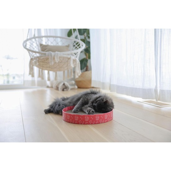 Kerbl Circle 84441 Cat Scratching Bed (Round Scratching Board for Cats, Scratching Cardboard, Cat Toy Made of Corrugated Cardboard, Scratching Mat, Height 5.5 cm, Diameter 34 cm) Kerbl Circle 84441 Cat Scratching Bed (Round Scratching Board for Cats, Scratching Cardboard, Cat Toy Made of Corrugated Cardboard, Scratching Mat, Height 5.5 cm, Diameter 34 cm)