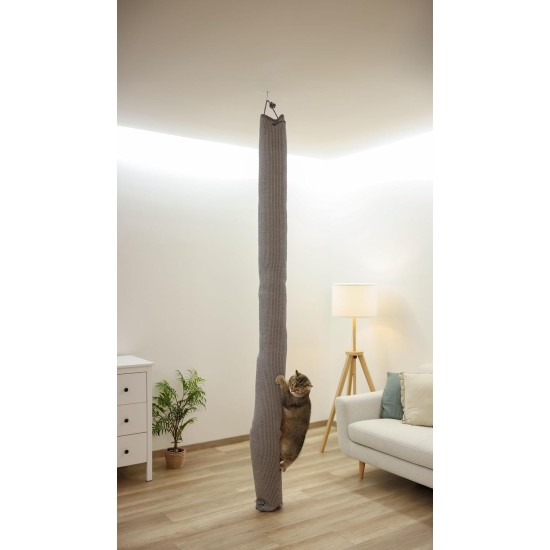 Kerbl Climber 84457 Climbing Bag Height 240 cm Diameter 16 cm for Attaching to the Ceiling Made of Sisal Carpet Beige Kerbl Climber 84457 Climbing Bag Height 240 cm Diameter 16 cm for Attaching to the Ceiling Made of Sisal Carpet Beige