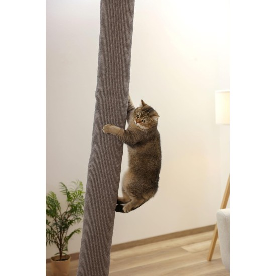 Kerbl Climber 84457 Climbing Bag Height 240 cm Diameter 16 cm for Attaching to the Ceiling Made of Sisal Carpet Beige Kerbl Climber 84457 Climbing Bag Height 240 cm Diameter 16 cm for Attaching to the Ceiling Made of Sisal Carpet Beige