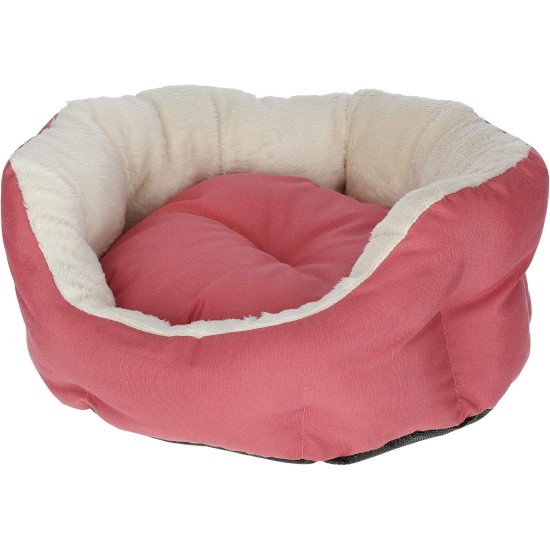 Kerbl Pet Pet Kitten Bed, Cuddly Bed for Kittens and Small Cats, with Reversible Cushion and Non-Slip Base, 45 x 40 x 20 cm, Raspberry Pink Kerbl Pet Pet Kitten Bed, Cuddly Bed for Kittens and Small Cats, with Reversible Cushion and Non-Slip Base, 45 x 40 x 20 cm, Raspberry Pink