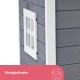 Kerbl Rustica Wooden Cat House, Swing Door with Slats, Plexiglass Window, Height-Adjustable Plastic Feet, Grey/White, 57 x 45 x 43 cm Kerbl Rustica Wooden Cat House, Swing Door with Slats, Plexiglass Window, Height-Adjustable Plastic Feet, Grey/White, 57 x 45 x 43 cm