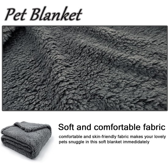 Kitten Blanket, Soft Warm Fluffy Fleece Sleeping Mat, Bed Blanket, Small Blanket, Pet Blanket, Suitable for Small Animals such as Kittens, Grey, 76 x 104 cm Kitten Blanket, Soft Warm Fluffy Fleece Sleeping Mat, Bed Blanket, Small Blanket, Pet Blanket, Suitable for Small Animals such as Kittens, Grey, 76 x 104 cm