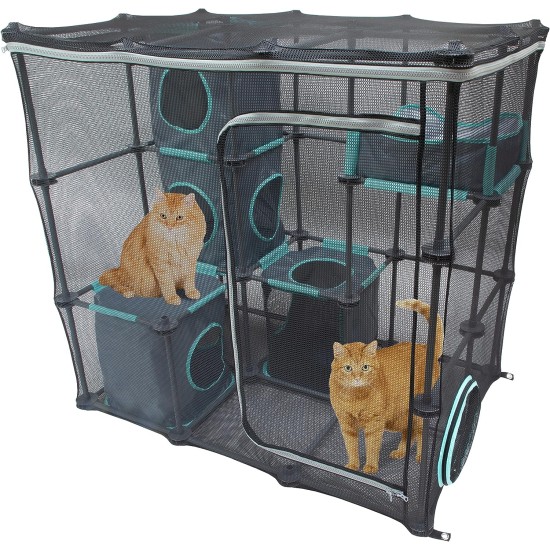 Kitty City Claw Indoor & Outdoor Mega Kit Cat Furniture Cat Sleeper Outdoor Kennel Corrugated Cardboard Cat Scratcher Black Kitty City Claw Indoor & Outdoor Mega Kit Cat Furniture Cat Sleeper Outdoor Kennel Corrugated Cardboard Cat Scratcher Black