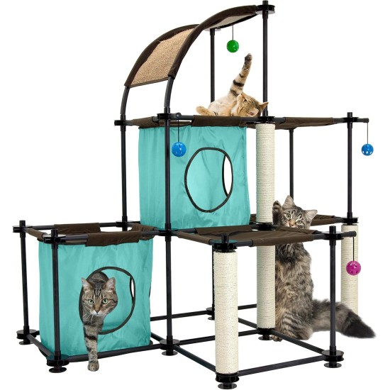 Kitty City Claw Indoor & Outdoor Mega Kit Cat Furniture Cat Sleeper Outdoor Kennel Corrugated Cardboard Cat Scratcher Black Kitty City Claw Indoor & Outdoor Mega Kit Cat Furniture Cat Sleeper Outdoor Kennel Corrugated Cardboard Cat Scratcher Black