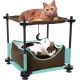 Kitty City Claw Indoor & Outdoor Mega Kit Cat Furniture Cat Sleeper Outdoor Kennel Corrugated Cardboard Cat Scratcher Black Kitty City Claw Indoor & Outdoor Mega Kit Cat Furniture Cat Sleeper Outdoor Kennel Corrugated Cardboard Cat Scratcher Black