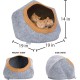 Kitty City Round Felt Cat Bed Warm Cosy Grey Kitty City Round Felt Cat Bed Warm Cosy Grey