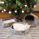 Kitty City Round Felt Cat Bed Warm Cosy Grey Kitty City Round Felt Cat Bed Warm Cosy Grey