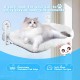 KoolYouth Cat Window Lounger with Strong Suction Cups 60 x 30 cm, Folding Window Lounger for Cats, Maximum Load 18 kg, Removable Cat Hammock for Glass Windows and Windowsill, Grey KoolYouth Cat Window Lounger with Strong Suction Cups 60 x 30 cm, Folding Window Lounger for Cats, Maximum Load 18 kg, Removable Cat Hammock for Glass Windows and Windowsill, Grey