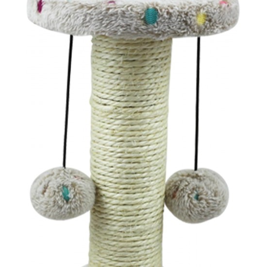 Kratzbaum für Katzen im Punkte-Design, robuste Struktur, einfach zu montieren; ideal für die Pflege und Unterhaltung von Katzen. Kratzbaum für Katzen im Punkte-Design, robuste Struktur, einfach zu montieren; ideal für die Pflege und Unterhaltung von Katzen.