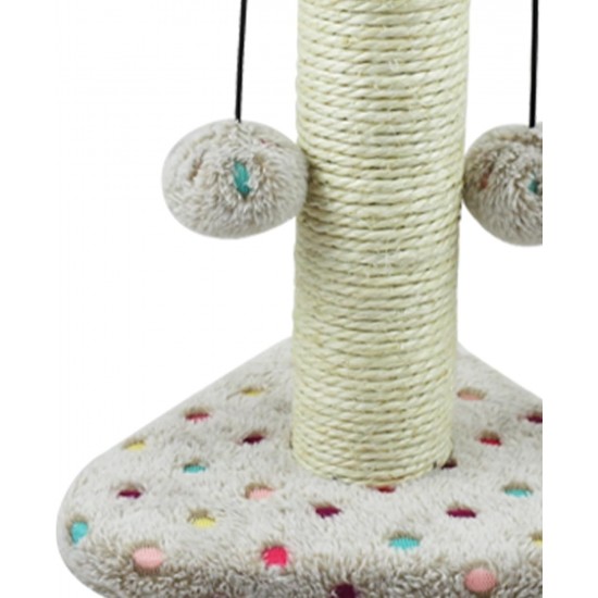 Kratzbaum für Katzen im Punkte-Design, robuste Struktur, einfach zu montieren; ideal für die Pflege und Unterhaltung von Katzen. Kratzbaum für Katzen im Punkte-Design, robuste Struktur, einfach zu montieren; ideal für die Pflege und Unterhaltung von Katzen.