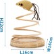 Kratzbaum für Katzen in Beige, inklusive strukturierter Oberfläche, Stabiler Boden und interaktivem Spielzeug; ideal zum Spielen und zur Nagelpflege. Kratzbaum für Katzen in Beige, inklusive strukturierter Oberfläche, Stabiler Boden und interaktivem Spielzeug; ideal zum Spielen und zur Nagelpflege.