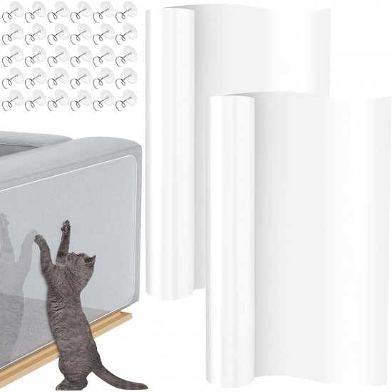 LDXDRU 2 Stück Katzen Kratzschutz Sofa Transparent, 30CM*5M Kratzfolie Katzen Selbstklebend, Couch Schutz möbelschutz Türschutz Antikratzfolie für Möbel, Couch, Tür, Sofa, Wand LDXDRU 2 Stück Katzen Kratzschutz Sofa Transparent, 30CM*5M Kratzfolie Katzen Selbstklebend, Couch Schutz möbelschutz Türschutz Antikratzfolie für Möbel, Couch, Tür, Sofa, Wand