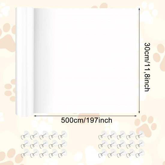 LDXDRU 2 Stück Katzen Kratzschutz Sofa Transparent, 30CM*5M Kratzfolie Katzen Selbstklebend, Couch Schutz möbelschutz Türschutz Antikratzfolie für Möbel, Couch, Tür, Sofa, Wand LDXDRU 2 Stück Katzen Kratzschutz Sofa Transparent, 30CM*5M Kratzfolie Katzen Selbstklebend, Couch Schutz möbelschutz Türschutz Antikratzfolie für Möbel, Couch, Tür, Sofa, Wand