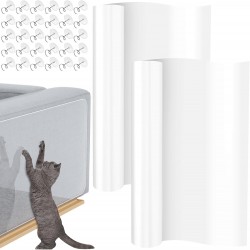 LDXDRU 2 Stück Katzen Kratzschutz Sofa Transparent, 30CM*5M Kratzfolie Katzen Selbstklebend, Couch Schutz möbelschutz Türschutz Antikratzfolie für Möbel, Couch, Tür, Sofa, Wand LDXDRU 2 Stück Katzen Kratzschutz Sofa Transparent, 30CM*5M Kratzfolie Katzen Selbstklebend, Couch Schutz möbelschutz Türschutz Antikratzfolie für Möbel, Couch, Tür, Sofa, Wand