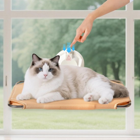 LORESJOY Cat Hammock Window Seats for Cats, Plush Cat Hammock Window with Removable Reversible Cover Window Lounger Window Hammock Cat Hammock Up to 25 kg LORESJOY Cat Hammock Window Seats for Cats, Plush Cat Hammock Window with Removable Reversible Cover Window Lounger Window Hammock Cat Hammock Up to 25 kg
