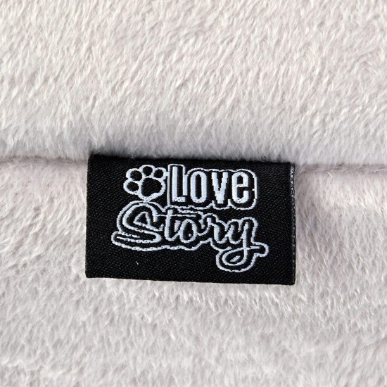 LOVE STORY Round Basket Polyester 48 cm Sweet Cat Ecru LOVE STORY Round Basket Polyester 48 cm Sweet Cat Ecru