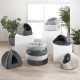 LOVE STORY Round Basket Polyester 48 cm Sweet Cat Ecru
