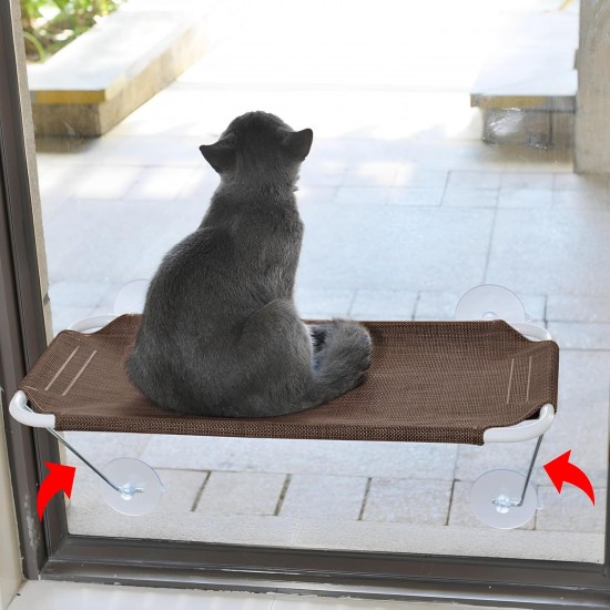 LSAIFATER All-round 360° Cat Hammock For Sunbathing, With Lower Support, Safety Iron, Window Seat For All Cats LSAIFATER All-round 360° Cat Hammock For Sunbathing, With Lower Support, Safety Iron, Window Seat For All Cats