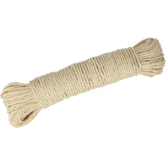 Lantelme Sisal Rope 60 Metres Long Made of 2 x 30 m Bundles Natural Rope Cord for Cats Scratching Post Repair Pet Supplies Griffoir Cat Tree Robust Sisal Lead for Hobby Crafts DIY Gardening Lantelme Sisal Rope 60 Metres Long Made of 2 x 30 m Bundles Natural Rope Cord for Cats Scratching Post Repair Pet Supplies Griffoir Cat Tree Robust Sisal Lead for Hobby Crafts DIY Gardening