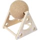 Love Story, 16 x 20 cm Burlap Wooden Tree Scratching Post with Rotating Ball Love Story, 16 x 20 cm Burlap Wooden Tree Scratching Post with Rotating Ball