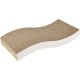 Love Story, Cat Scratching Post Wavy Cat Scratching Post with Catnip Printed Card 43 x 21 x 4.5 cm
