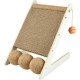 Love Story, Cat Scratching Post with Jute Balls and Toy Wooden Structure 30 x 28 x 34 cm