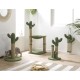 Love Story, Green Cactus Hanging Scratching Post - Polyester/Jute - 31cm x 51cm Love Story, Green Cactus Hanging Scratching Post - Polyester/Jute - 31cm x 51cm