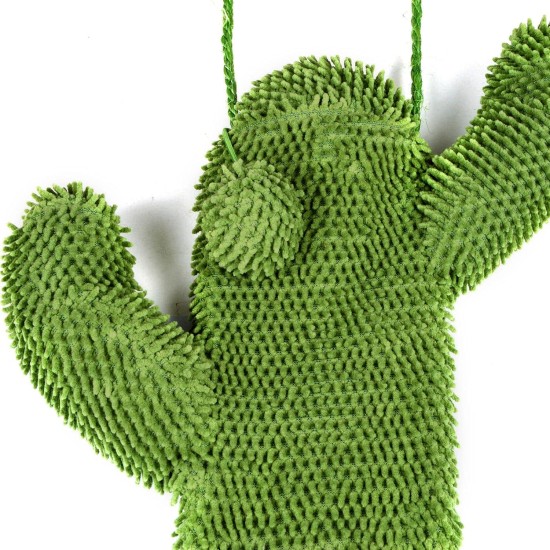 Love Story, Green Cactus Hanging Scratching Post - Polyester/Jute - 31cm x 51cm Love Story, Green Cactus Hanging Scratching Post - Polyester/Jute - 31cm x 51cm