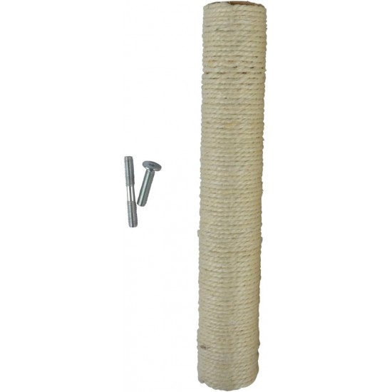 Love Story, Small Sisal Replacement Post for Cats, Diameter 4.5 x Height 30 cm, Screws Included Love Story, Small Sisal Replacement Post for Cats, Diameter 4.5 x Height 30 cm, Screws Included