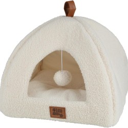 Love Story, Wooly Wool Tent Curly Polyester 38 x 38 x 30 cm Ecru Love Story, Wooly Wool Tent Curly Polyester 38 x 38 x 30 cm Ecru