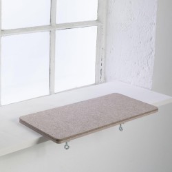 LucyBalu® Premium Cat Window Sill Lounger for Windowsill Cat Window Lounger Window Sill Widening 64 x 32 x 2 cm Cat Bed Window Sill with Felt Pad and Metal Attachment Sand LucyBalu® Premium Cat Window Sill Lounger for Windowsill Cat Window Lounger Window Sill Widening 64 x 32 x 2 cm Cat Bed Window Sill with Felt Pad and Metal Attachment Sand