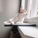 LucyBalu® Window Sill Cushion for Cats Made of Wool Felt | Lying Mat Window Sill Cat | Cat Window Bed Window Sill | Window Lounger as Cat Window Bed | Light Grey LucyBalu® Window Sill Cushion for Cats Made of Wool Felt | Lying Mat Window Sill Cat | Cat Window Bed Window Sill | Window Lounger as Cat Window Bed | Light Grey