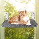 Lvjkes Cat Window Lounger, Window Lounger for Cats, 52 x 30 cm, Foldable, with Sturdy Metal Frame, 4 Strong Suction Cups, Various Fabrics Top and Bottom, Suitable for All Seasons (Beige) Lvjkes Cat Window Lounger, Window Lounger for Cats, 52 x 30 cm, Foldable, with Sturdy Metal Frame, 4 Strong Suction Cups, Various Fabrics Top and Bottom, Suitable for All Seasons (Beige)
