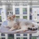 Lvjkes Cat Window Lounger, Window Lounger for Cats, 52 x 30 cm, Foldable, with Sturdy Metal Frame, 4 Strong Suction Cups, Various Fabrics Top and Bottom, Suitable for All Seasons (Beige) Lvjkes Cat Window Lounger, Window Lounger for Cats, 52 x 30 cm, Foldable, with Sturdy Metal Frame, 4 Strong Suction Cups, Various Fabrics Top and Bottom, Suitable for All Seasons (Beige)