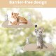 Lvjkes Cat Window Lounger, Window Lounger for Cats, 52 x 30 cm, Foldable, with Sturdy Metal Frame, 4 Strong Suction Cups, Various Fabrics Top and Bottom, Suitable for All Seasons (Beige) Lvjkes Cat Window Lounger, Window Lounger for Cats, 52 x 30 cm, Foldable, with Sturdy Metal Frame, 4 Strong Suction Cups, Various Fabrics Top and Bottom, Suitable for All Seasons (Beige)