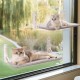 MEWOOFUN 2 x Cat Window Hammock - Foldable Cat Window Bed with Reversible Mat, Sturdy Cat Hammock Holds up to 18 kg, 54 x 30 cm (Grey, M)
