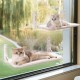 MEWOOFUN 2 x Cat Window Hammock - Foldable Cat Window Bed with Reversible Mat, Sturdy Cat Hammock Holds up to 18 kg, 54 x 30 cm (Grey, M)