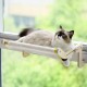 MEWOOFUN Cat Hammock Heating Window Seats for Cats Window Sill Lounger Cat Hanging Bed Window Space Saving Design up to 18 kg, Beige MEWOOFUN Cat Hammock Heating Window Seats for Cats Window Sill Lounger Cat Hanging Bed Window Space Saving Design up to 18 kg, Beige