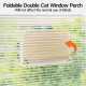 MEWOOFUN Cat Hammock Window 54 x 30 cm Cat Bed Window Reversible Mat - Cat Window Lounger with Update Strong Suction Cups up to 18 kg (Grey, M) MEWOOFUN Cat Hammock Window 54 x 30 cm Cat Bed Window Reversible Mat - Cat Window Lounger with Update Strong Suction Cups up to 18 kg (Grey, M)