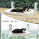 MEWOOFUN Cat Hammock Window 54 x 30 cm Cat Bed Window Reversible Mat - Cat Window Lounger with Update Strong Suction Cups up to 18 kg (Grey, M) MEWOOFUN Cat Hammock Window 54 x 30 cm Cat Bed Window Reversible Mat - Cat Window Lounger with Update Strong Suction Cups up to 18 kg (Grey, M)