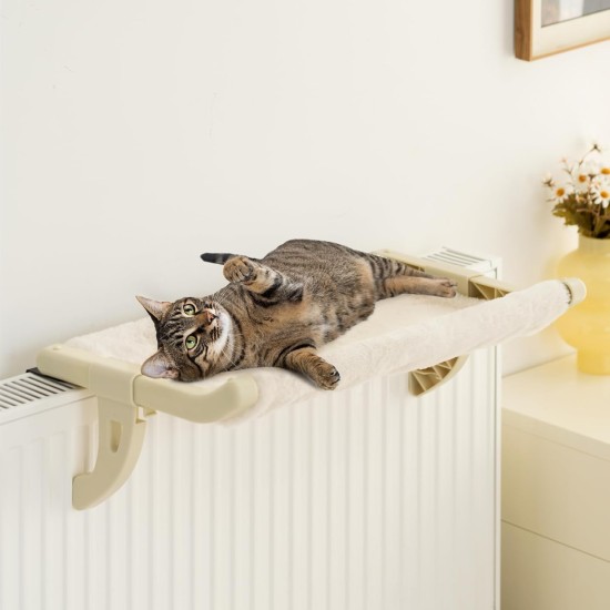 MEWOOFUN Cat Hammock Window Cat Bed Window Sill for Cats - 50 x 36 cm Cat Bed for Heating Cats Hammock with Soft Bed Removable Suction Cup Free Holds 18 kg (White L) MEWOOFUN Cat Hammock Window Cat Bed Window Sill for Cats - 50 x 36 cm Cat Bed for Heating Cats Hammock with Soft Bed Removable Suction Cup Free Holds 18 kg (White L)