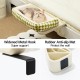 MEWOOFUN Cat Hammock Window Cat Bed Window Sill for Cats - 50 x 36 cm Cat Bed for Heating Cats Hammock with Soft Bed Removable Suction Cup Free Holds 18 kg (White L) MEWOOFUN Cat Hammock Window Cat Bed Window Sill for Cats - 50 x 36 cm Cat Bed for Heating Cats Hammock with Soft Bed Removable Suction Cup Free Holds 18 kg (White L)