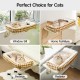 MEWOOFUN Cat Hammock Window Cat Bed Window Sill for Cats - 50 x 36 cm Cat Bed for Heating Cats Hammock with Soft Bed Removable Suction Cup Free Holds 18 kg (White L) MEWOOFUN Cat Hammock Window Cat Bed Window Sill for Cats - 50 x 36 cm Cat Bed for Heating Cats Hammock with Soft Bed Removable Suction Cup Free Holds 18 kg (White L)
